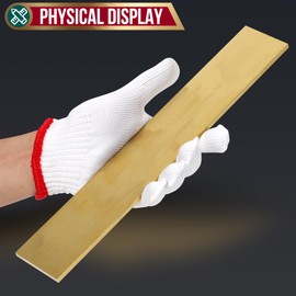 3/16" x 2" Brass Flat Bar Blank 12" Long Solid Brass Thin Plate C360 Flat Mill Stock (3/16x2x12 inch, 1)