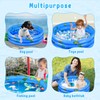 Paddling Pool Diameter 100 cm, Paddling Pool, Inflatable Pool Children,