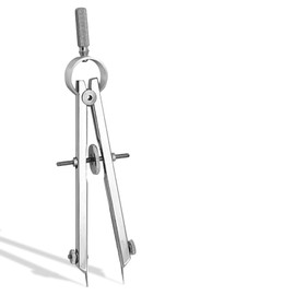 MAEXUS Drafting Tools Compass Spring Loaded Divider Metal Compass Rotating Divider Caliper Precision Drafting Compass Screw Compass for Drawing and DIY Leather Craft