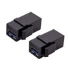 AJDPOI USB 3.0 Keystone Jack Inserts, (4-Pack) USB to USB