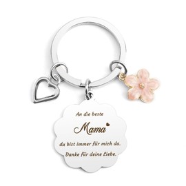 Prrivnix Mother's Day Gifts For Mum Keyring Mum Gifts For Mum Best Mum Gift Christmas Day Gifts For Mother, An die Beste Mama du Bist immer für Mich Da. Thank you for your love.