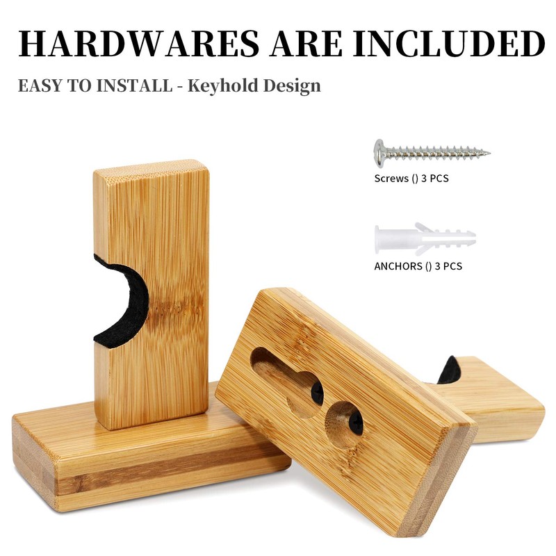 AK KYC Baseball Bat Display Case Holder Wall Mount Horizontal