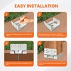 1PCS 6x6 Post Base for Concrete Heavy Duty White E-Coated