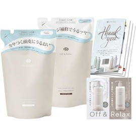 Off&Relax OR Spa Shampoo, Spa Hair Treatment, Refill Moisture Set, 13.5 fl oz (400 ml), Pomegranate & Cedarwood Scent, Original Lil' Pamphlet, Trial Pouch, Moisture Refill Set