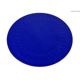 TENURA Round Non-Slip Rug 19 cm Blue