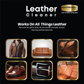 Eco-Friendly Vegan Leather Care: Water-Based Solution for Car Interiors, Furniture, Shoes, Boots, Purses and More!” - Leather Cleaner for Seats, Sofas, and More - 12 oz