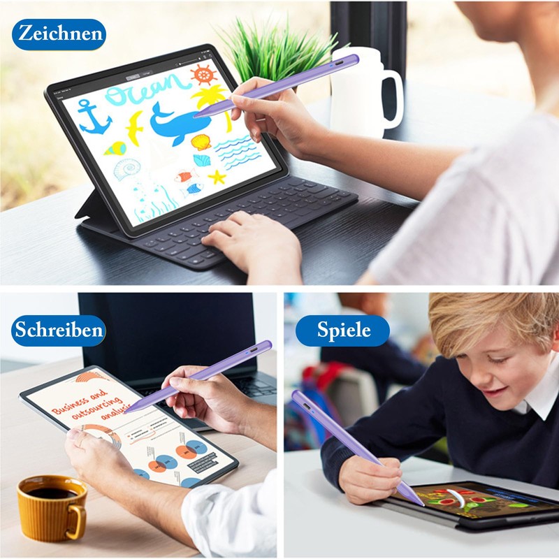 Kenkor Tablet Pen for Android, Stylus Pen for Touchscreen Purple