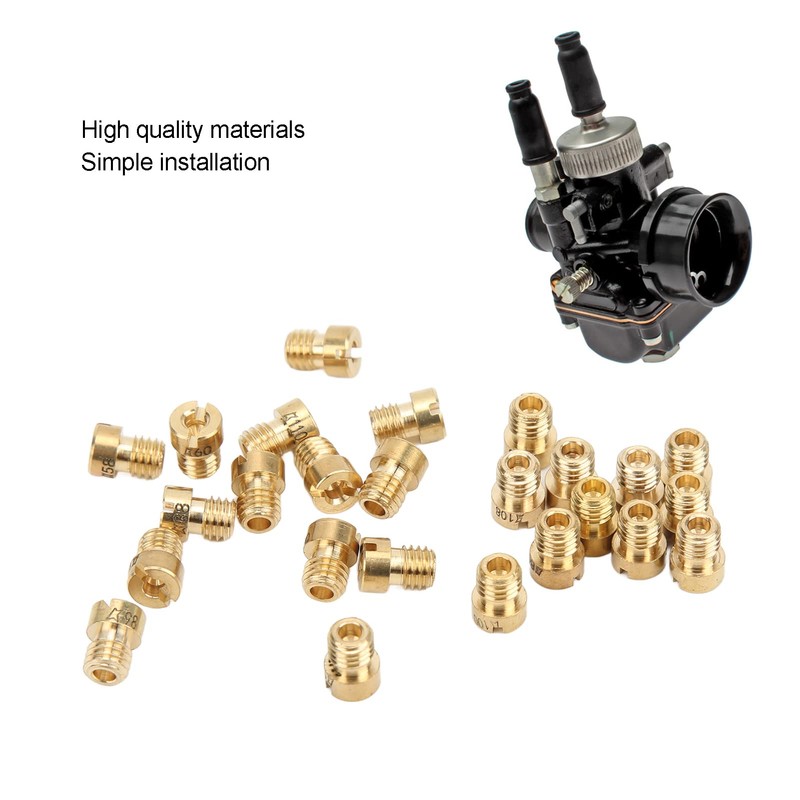 25 Piece Carburetor Nozzle Kit, Metal Main Nozzle Suitable for