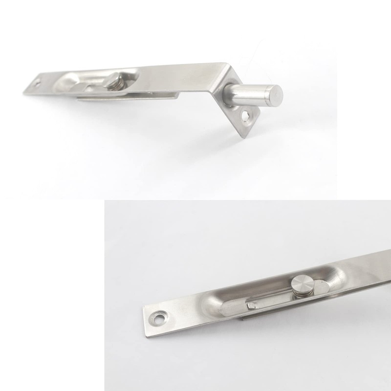 8 Inch Stainless Steel Door Lock Silver Concealed Flush Bolt