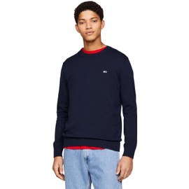Tommy Jeans Men's Jumper, Blue (Dark Night Navy), S
