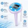 Solar Floating Pool Thermometer for Swimming – Waterproof LCD Temperature