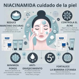 Niacinamida (vitamina B3) Usp Uso Cosmético 50 Gramos Todo Tipo De Piel