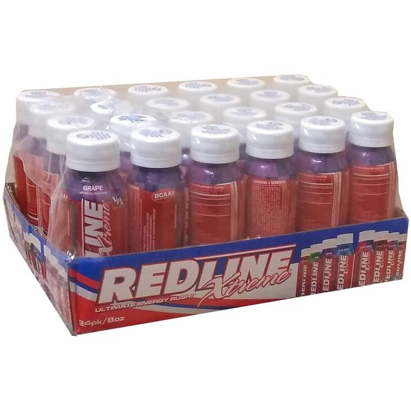 vpx Redline Xtreme, Grape, 8 Oz Bottles, 24Count