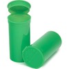 Multi-Use Airtight Empty Pill Bottles with Hinged Lids, 13 Dram