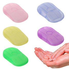 Soap Paper Soap Sheets, 5 x Boxes Paper Soap Sheets, Travel Soap Sheets, Disposable Soap for Travel, Soap Paper Refill Bag, Travel Soap Sheets for Outdoor Use