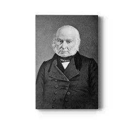 Renditions Gallery John Quincy Adams Presidental Portrait Wall Art, Premium Gallery Wrapped Canvas Decor, Ready to Hang, 18 in H x 12 in W, Made in America Print Artwork