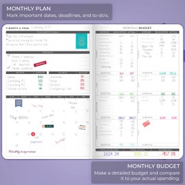 Clever Fox Budget Book - Expense Tracker Notebook. Monthly Budgeting Organizer, Finance Logbook & Accounts Book to Take Control of Your Money. Undated Bill Tracker, Start Anytime. A5 Size - Lavender