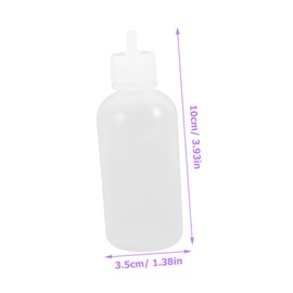 TEHAUX 1 Set Pottery Glaze Squeeze Bottle with Applicators Precision Tools for Accurate Application Includes Bottles Replaceable Needles for Pottery Workshops DIY Crafts