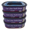 4 Pack Cat Litter Refill Bags Cartridges Compatible with Genie