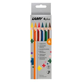Lamy 4plus Model 525 FH22003 Coloured Pencils Set of 6 in Folding Box