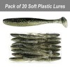 Soft Plastic Lures Bait Great for Sinker Hook Saltwater Fishing