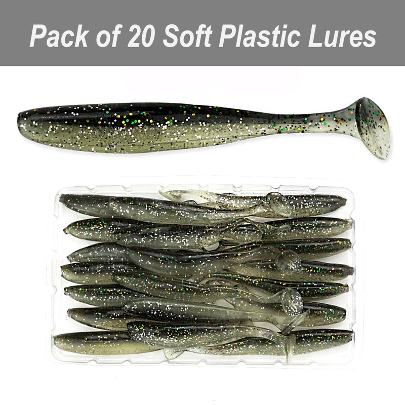 Soft Plastic Lures Bait Great for Sinker Hook Saltwater Fishing