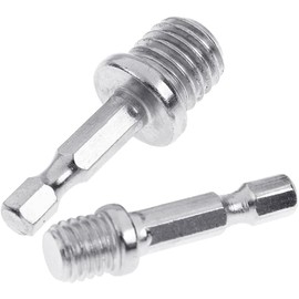 2Pcs Electric Drill Accessories Outer Hexagon Conversion Rod M10+M14 Woodworking Hex Socket Adapter Converter Impact Power Drill Sockets Adapter Chuck Hex Shank Converter Drill Chuck Hex Adapter Tool