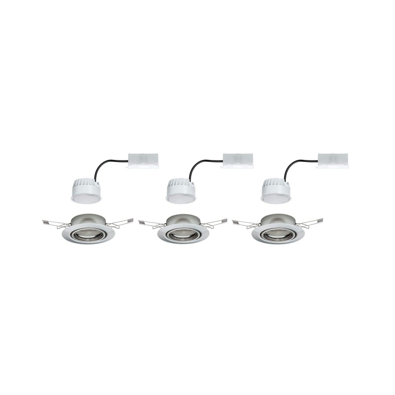 Paulmann 93425 LED Recessed Light Base Round Including 3 x