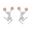 Cheerleader Earrings 925 Sterling Silver Cheerleader Jewelry Cheer Accessories Birthday