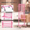 Yumkfoi Adjustable 280 Pegs Braiding Rack, Hair Racks with Tray