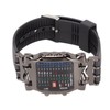 Men's LED Watch Classic Fashion Men's Rectangular Watch with Binary
