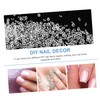 BIUDECO Nail Art Decor Set 5 Pack Rhinestone Point Nail