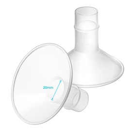 Belmikal 20mm Shields Compatible with Medela Breast Pump- PersonalFit, Freestyle, Harmony, Maxi, Flex Lansinoh Pump-SignaturePro SmartPump Manual Replace Medela Parts Lansinoh Accessories Flanges