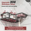 Youvip Adhesive Corner Shower Caddy with Soap Holder - Rustproof,