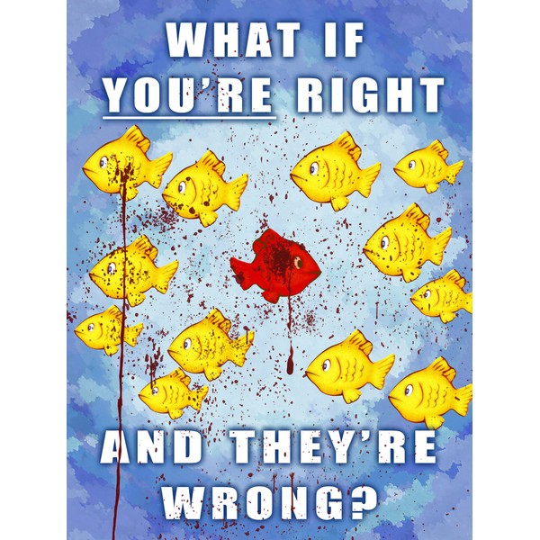 Cooltvprops ‘What if You’re Right and They’re Wrong’ Fargo Poster- Fargo fx Fish Poster- Fargo Detective Poster