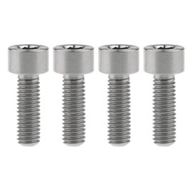 Ruifu 4pcs M5x10 12 16 18 20 28 30 35 40 45 50 55 60mm Titanium Alloy Hex Socket Cap Bolt 0.8mm Pitch 5 Stage Ti (M5x20mm, Titanium)