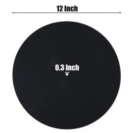 Vinyls White Felt Turntable Slipmat Dj Soft Sliding Pad DJ Vinyl Record Player Disc Turntable Felt mat Anti Static Record Players Pad Black