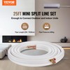 VEVOR 25FT Mini Split Line Set, 1/4" & 1/2" O.D