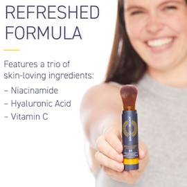 Brush On Block Brush On Block SPF 30 Mineral Powder Sunscreen New Formula, With Niacinamide, Hyaluronic Acid, & Vitamin C, Broad Spectrum, Water Resistant, Translucent, For All Skin Types, Reef Friendly, Mfg in USA