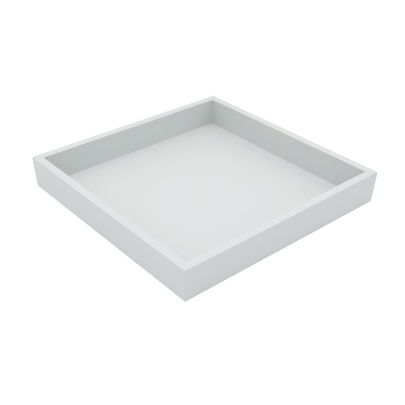Montecito Home - 10"x10" Small Square Wood Decorative Tray for