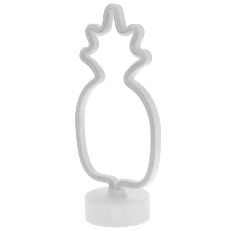 Tabletop Neon Sign Light Unique Shaped Night Lamp with Holder