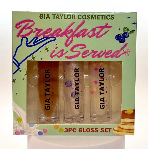 Breakfast is Served 3pc Gloss Set// 3 lipgloss set bundle