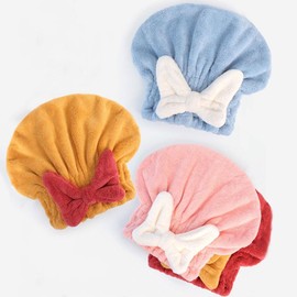 Genérico Efficient Hair Towel Wrap for Women, New Super Absorbent Hair Towel Wrap for Wet Hair, Kids Hair Towel Wrap for Little Girls (2*Yellow)