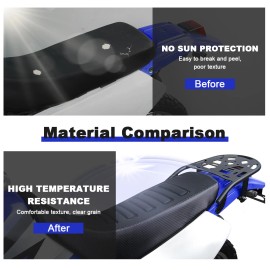 xitomer Motorcycle Waterproof Leather Seat Cover Fit For Suzuki DR650 1996-2024