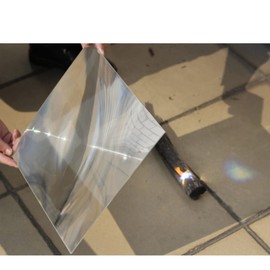 Large Solar Square 300 x 300 mm Fresnel Lens, Focal Length 330 mm, Thickness 2 mm, Pack of 1