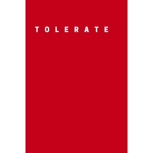TOLERATE Journal - Blank Notepad - Diary Pad - Lined
