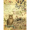 Mulberry Rice Paper Owl 8x10.5 Inch 6 Unique Printed Mulberry