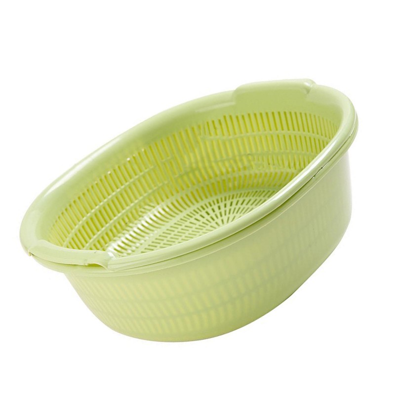 Kitchen Colander Bowl Plastic Large Capacity Multifunctional Portable Fruit Vegetable