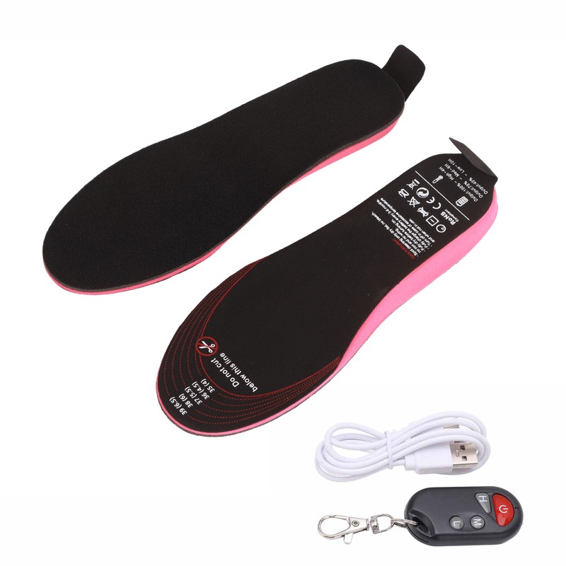 Heated Insoles DIY Cuttable Smart Remote Control USB Rechargeable Electric