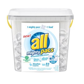 all Mighty Pacs Free & Clear HE - 84 Loads